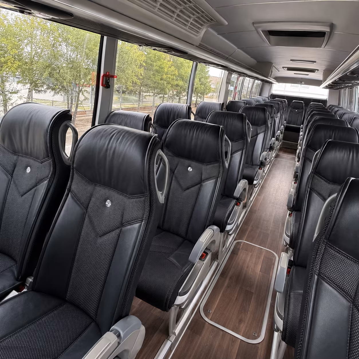 little rock charter bus interior